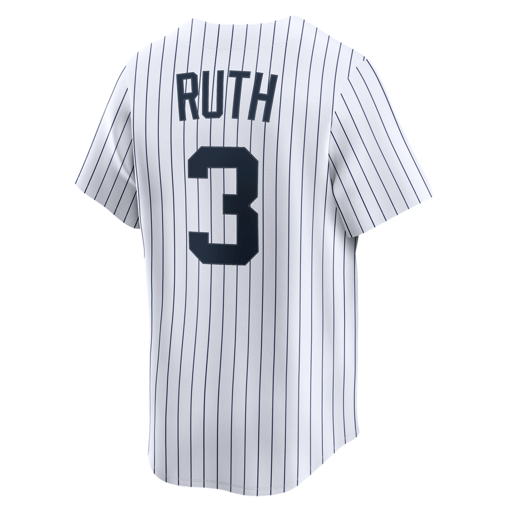 Babe Ruth New York Yankees Nike Throwback Cooperstown Collection Limited Jersey - White