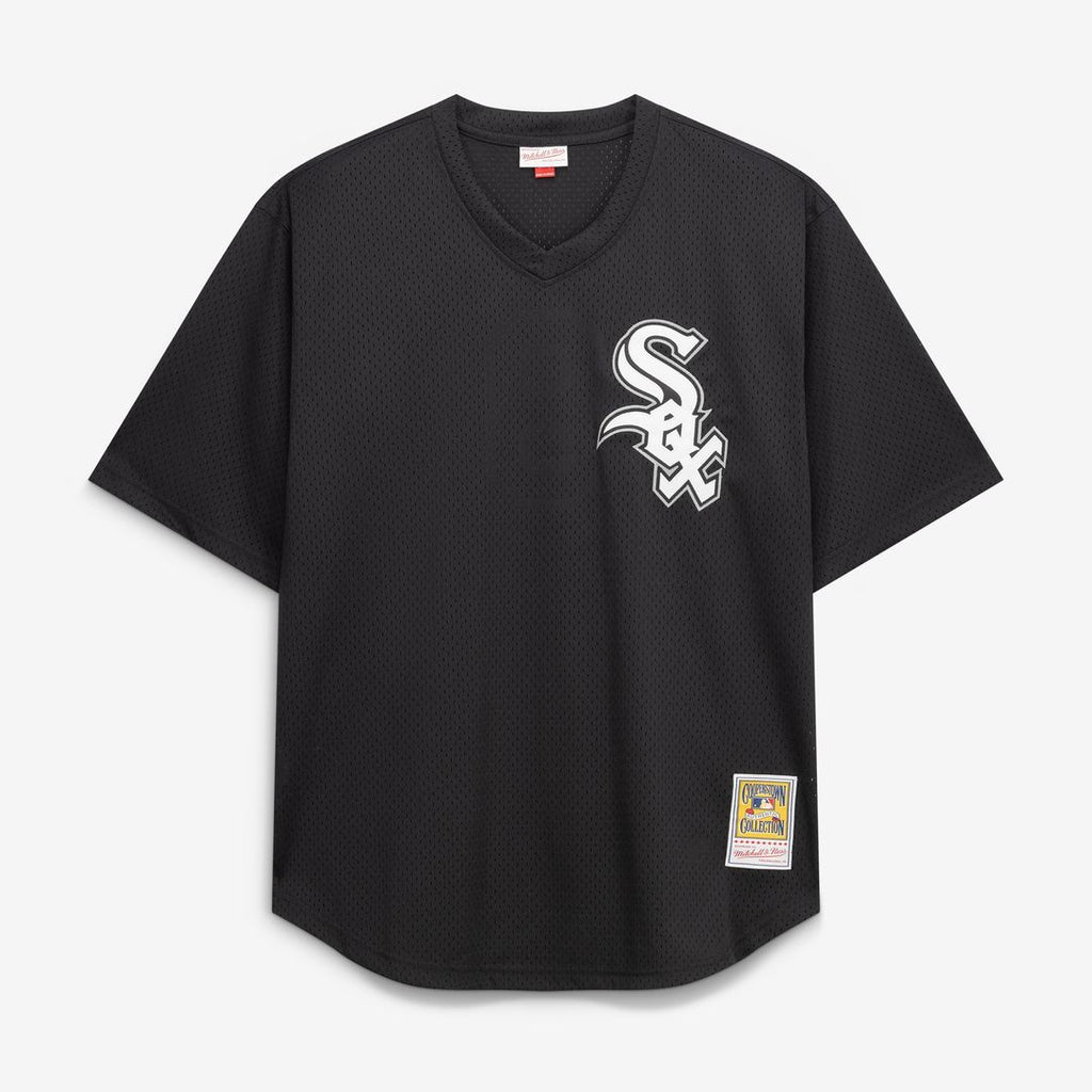 Bo Jackson Chicago White Sox Mitchell & Ness Cooperstown Collection Big & Tall Mesh Batting Practice Jersey - Black