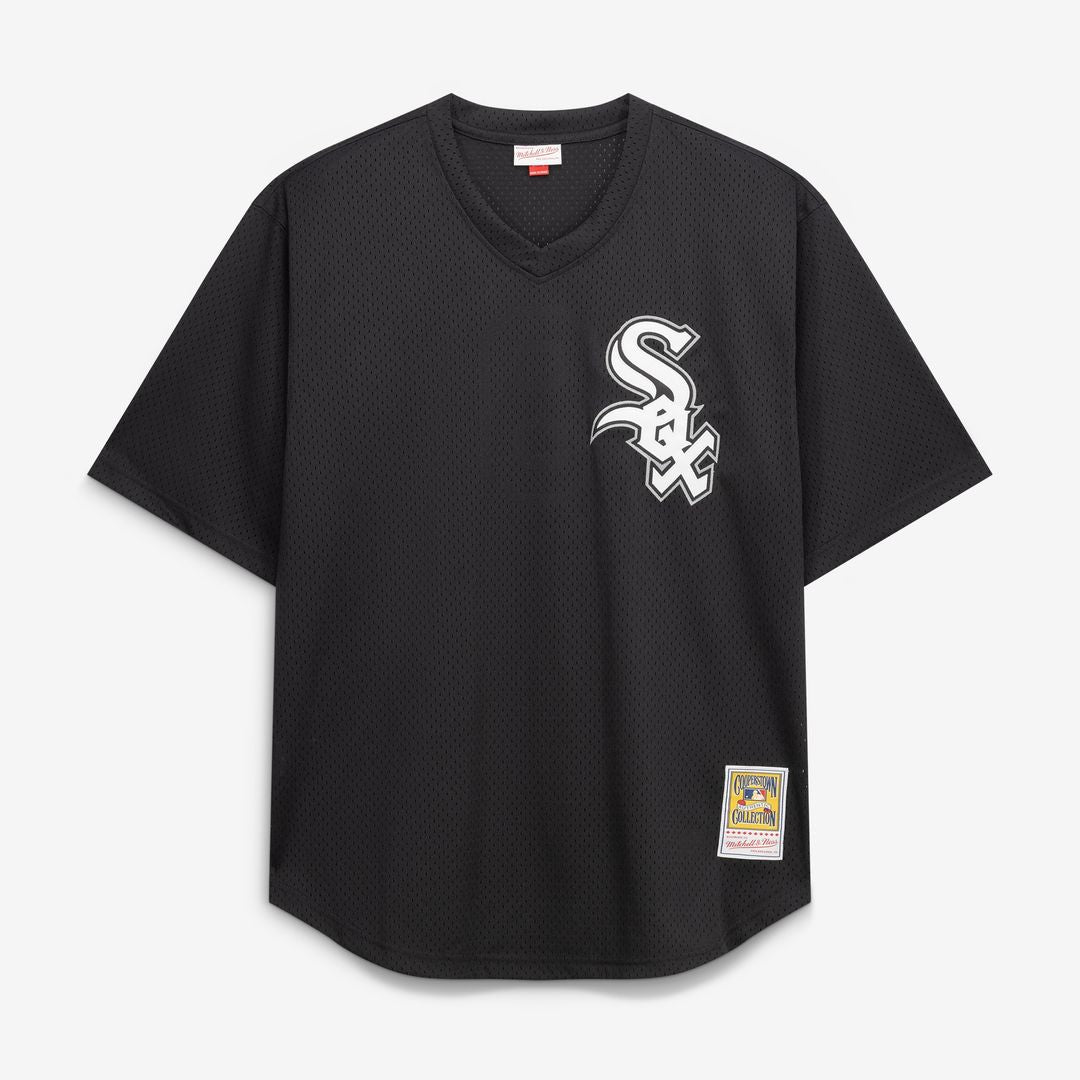 Bo Jackson Chicago White Sox Mitchell & Ness Cooperstown Collection Big & Tall Mesh Batting Practice Jersey - Black