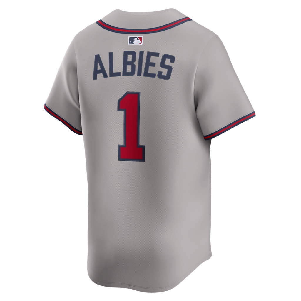 Ozzie Albies Atlanta Braves Nike Road Limited Player Jersey - Gray