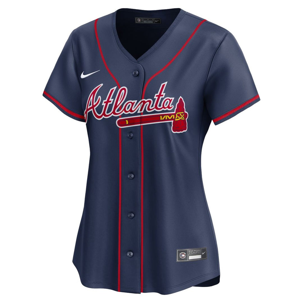 Ronald Acuña Jr. Atlanta Braves Nike Women's Alternate Limited Player Jersey – Navy