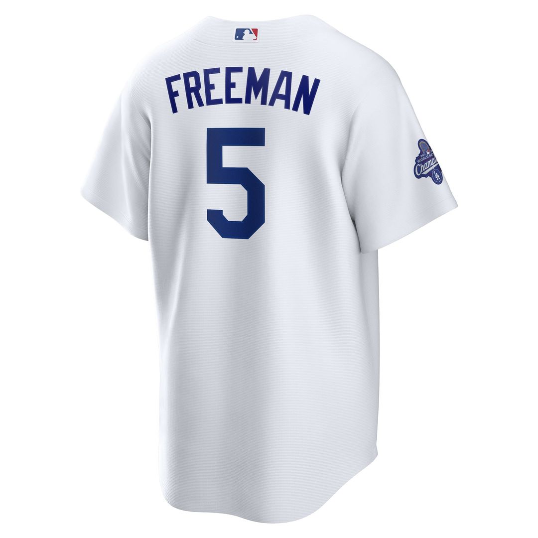 Freddie Freeman Los Angeles Dodgers Nike Home 2025 World Series Champions Replica Jersey - White
