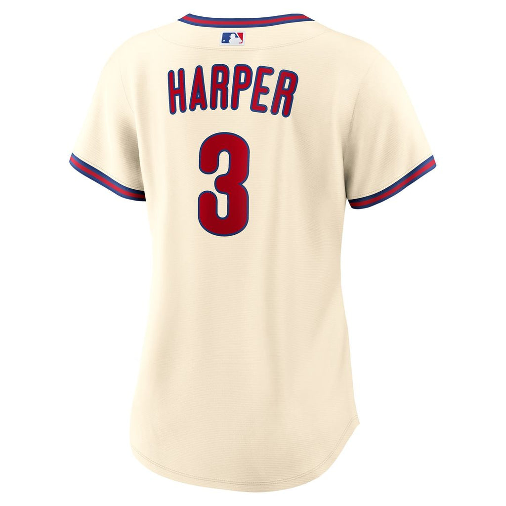 Bryce Harper Philadelphia Phillies Nike Women's Alternate Replica Jersey - Cream