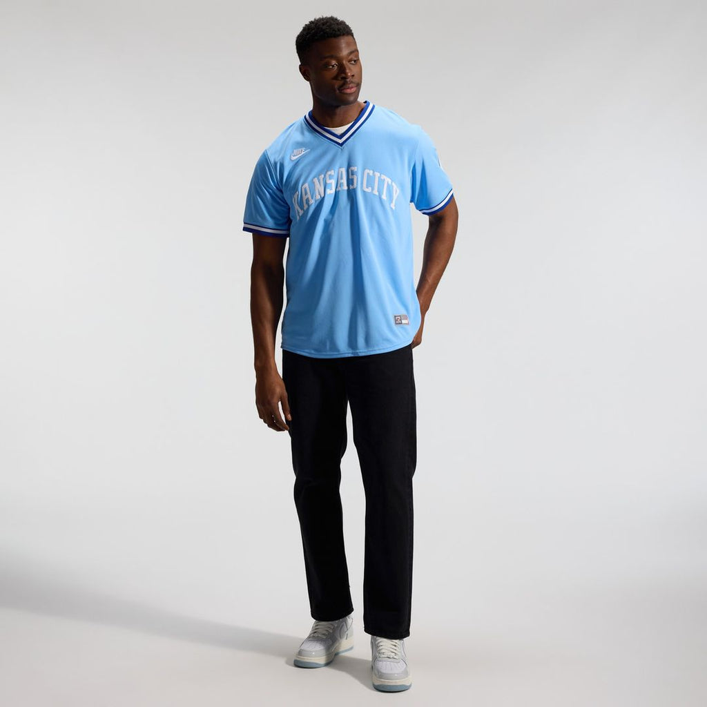 Bo Jackson Kansas City Royals Nike Throwback Cooperstown Collection Limited Jersey - Light Blue