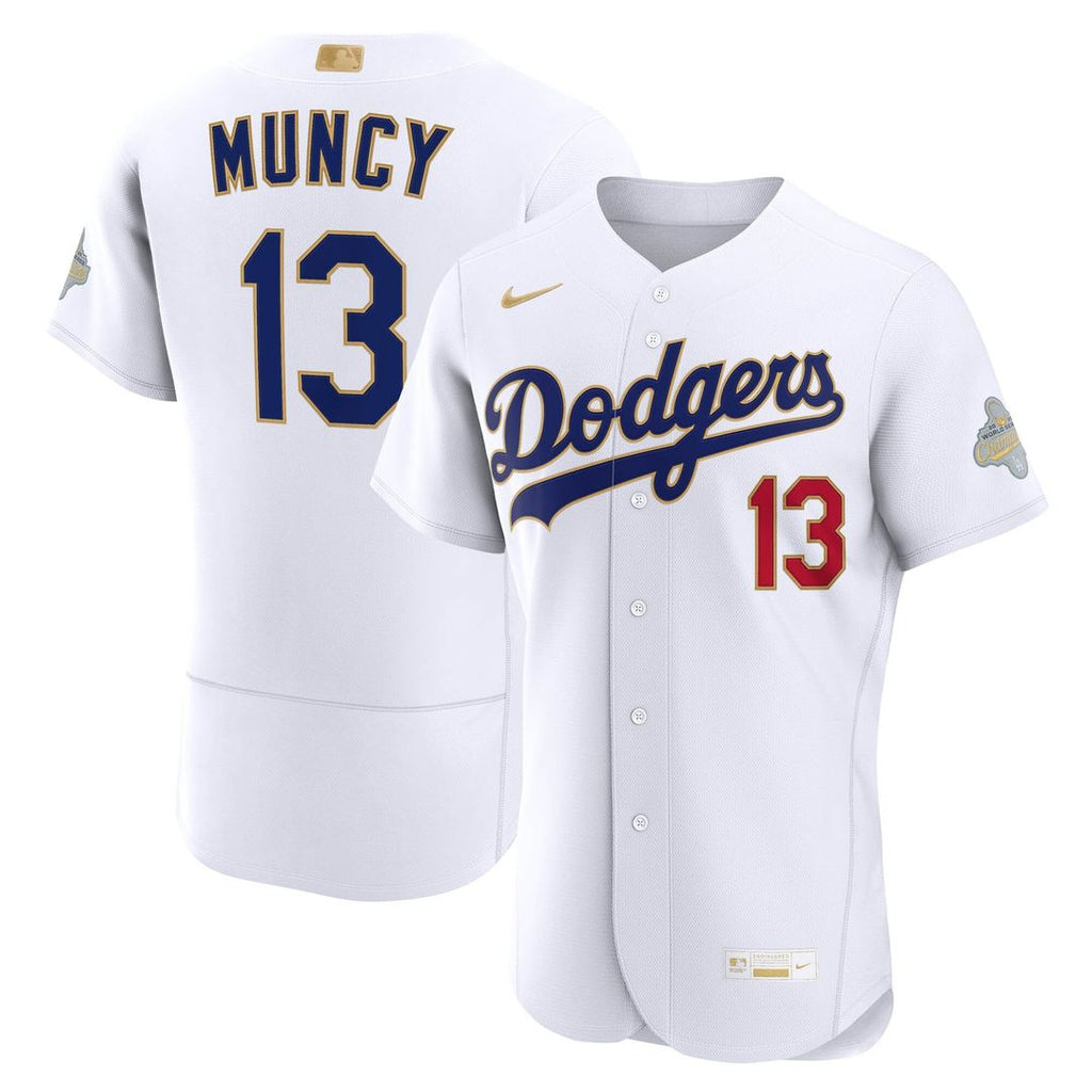 Max Muncy Los Angeles Dodgers Nike 2026 Gold Collection Authentic Jersey - White