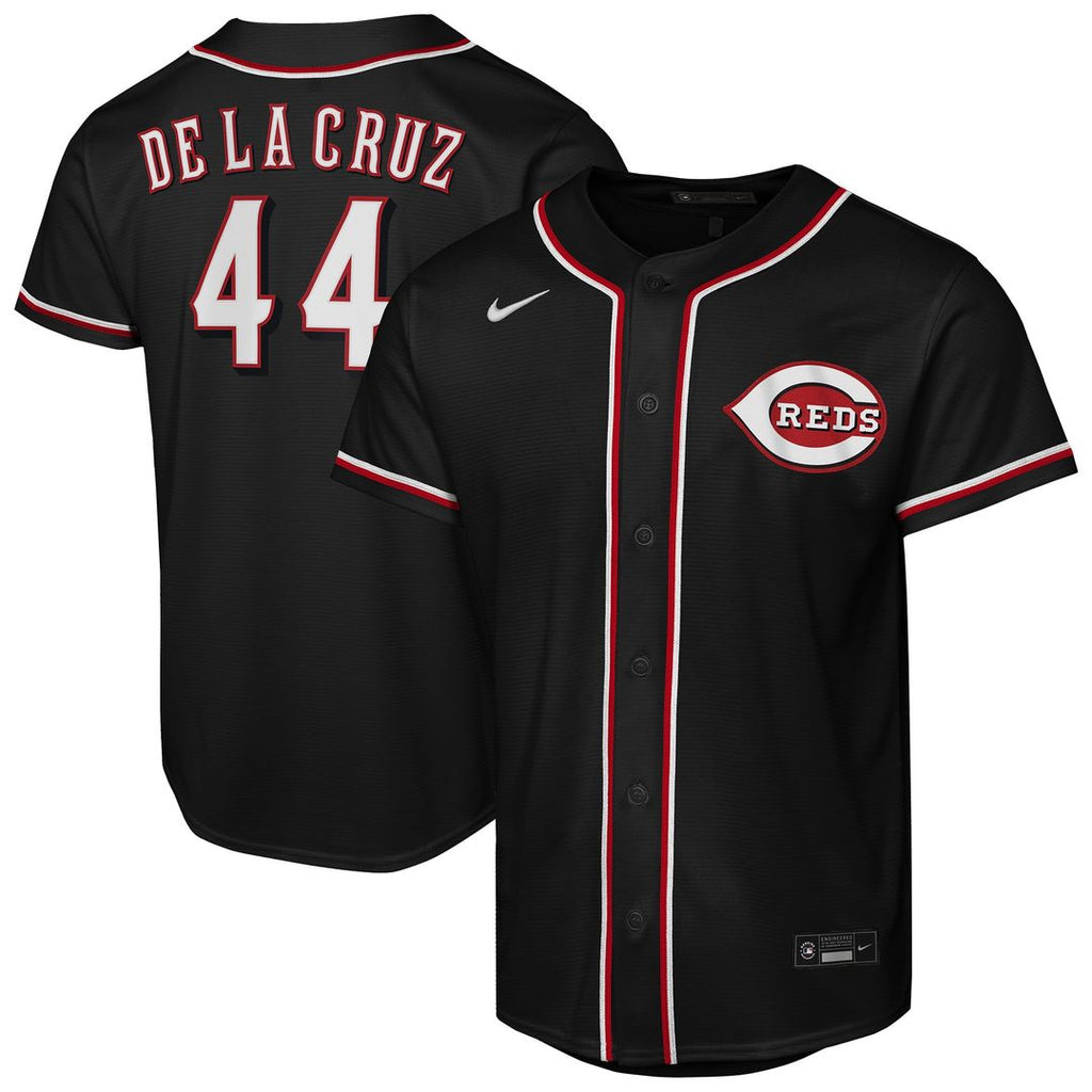 Elly De La Cruz Cincinnati Reds Nike Youth Fashion Replica Player Jersey - Black