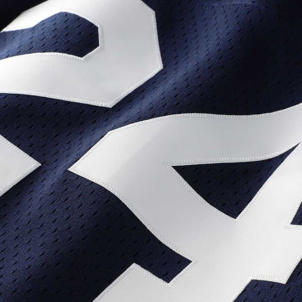Rickey Henderson New York Yankees Mitchell & Ness Cooperstown Collection Mesh Batting Practice Button-Up Jersey - Navy