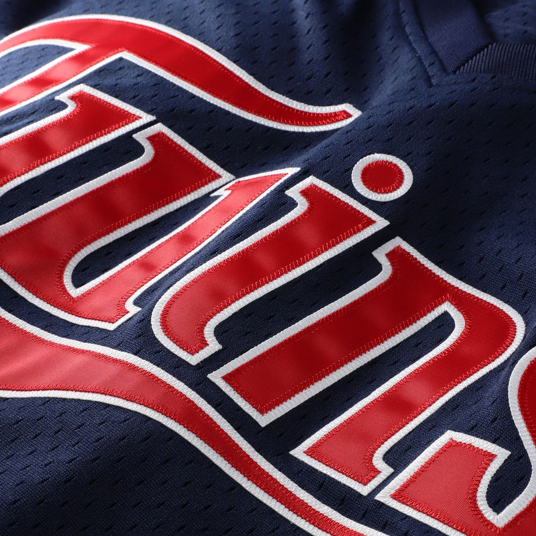 David Ortiz Minnesota Twins Mitchell & Ness 2002 Cooperstown Collection Mesh Batting Practice Jersey - Navy