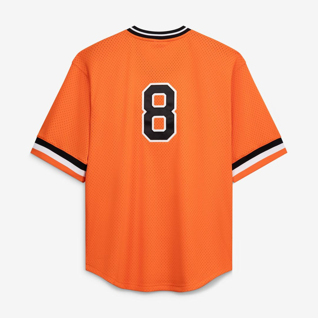 Cal Ripken Jr. Baltimore Orioles Profile Big & Tall Cooperstown Collection Mesh Batting Practice Jersey - Orange