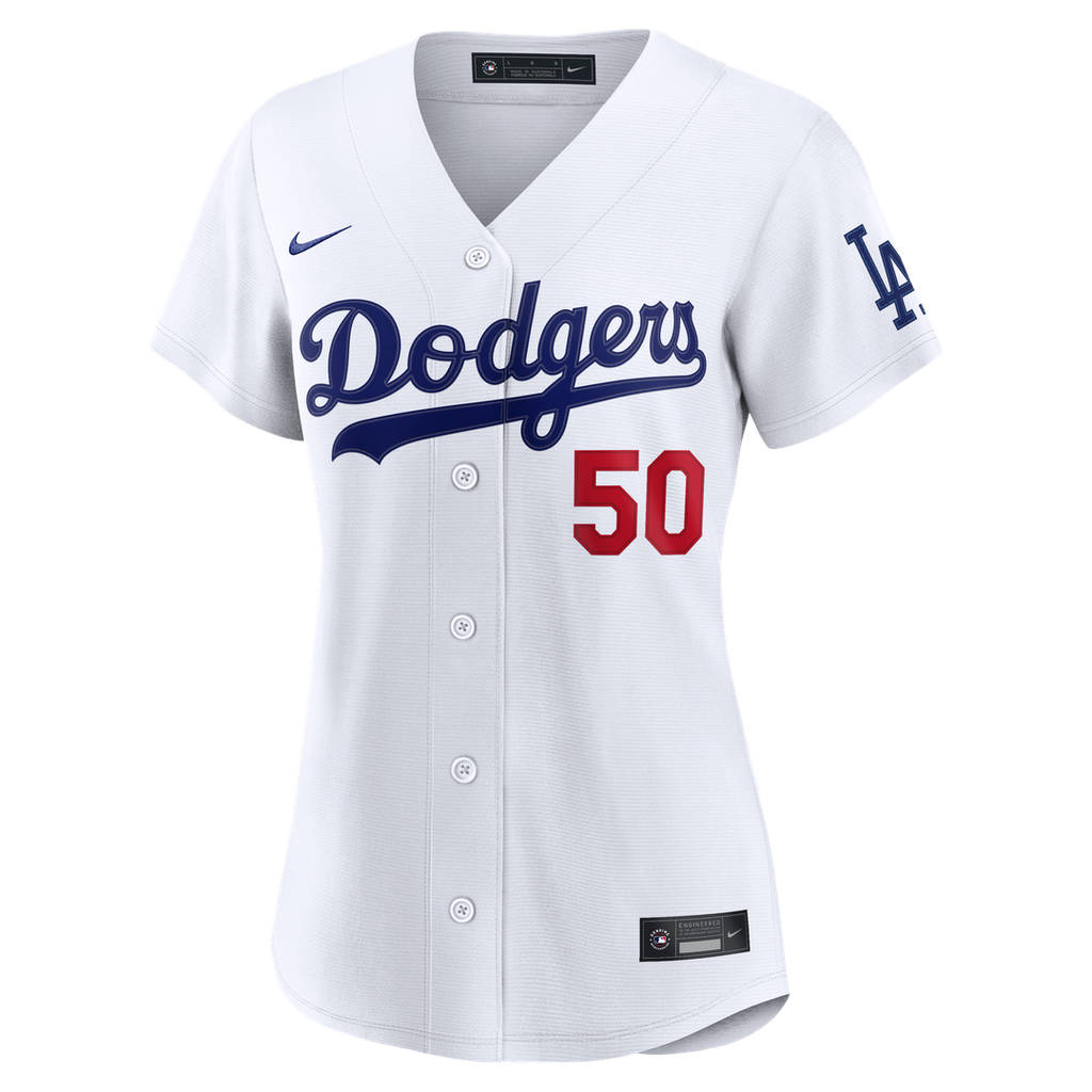 Mookie Betts Los Angeles Dodgers Nike Women's Home Stadium Jersey - White