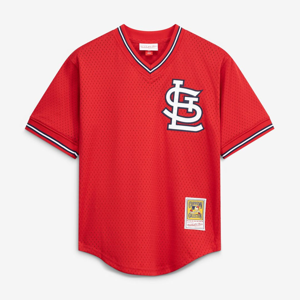 Ozzie Smith St. Louis Cardinals Mitchell & Ness Youth Cooperstown Collection Mesh Batting Practice Jersey - Navy