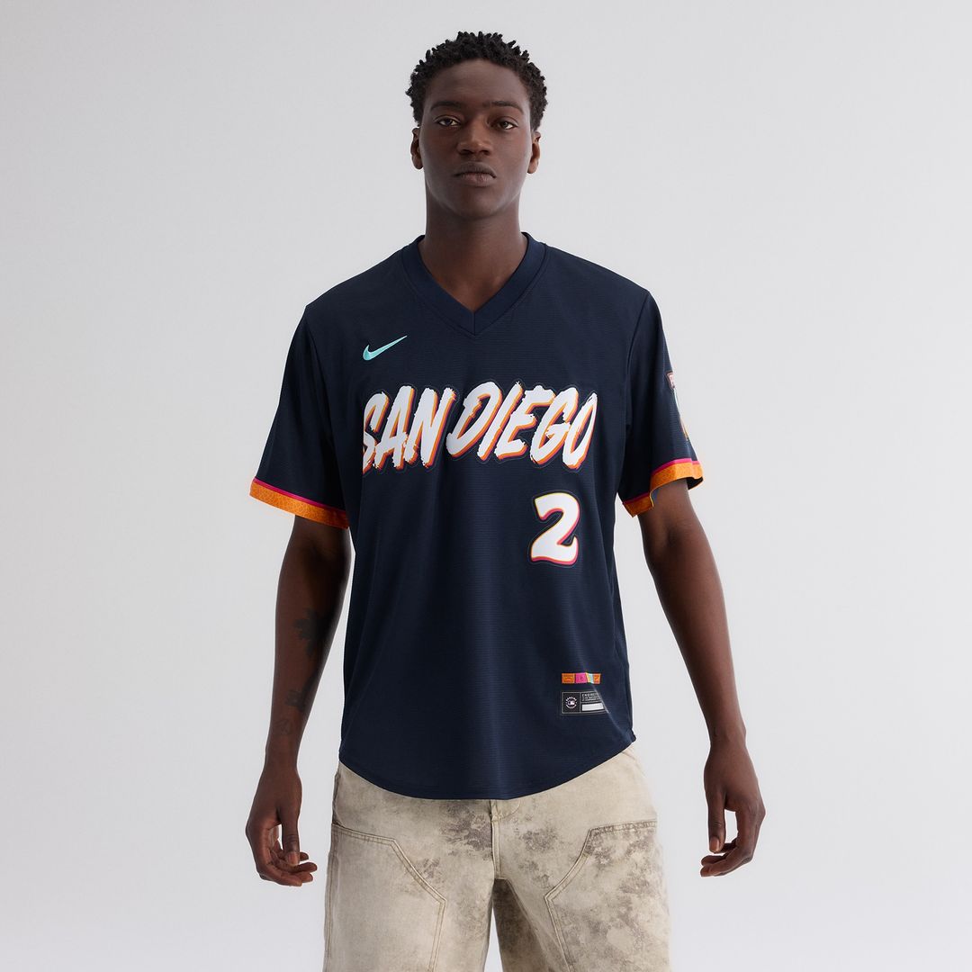 Xander Bogaerts San Diego Padres Nike 2026 City Connect Stadium Jersey - Obsidian