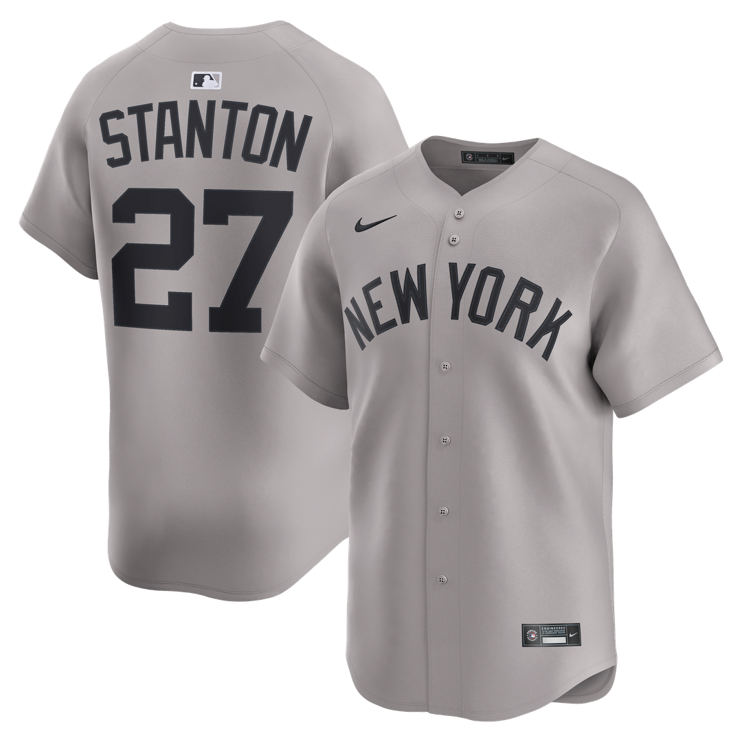 Giancarlo Stanton New York Yankees Nike Road Limited Jersey - Gray