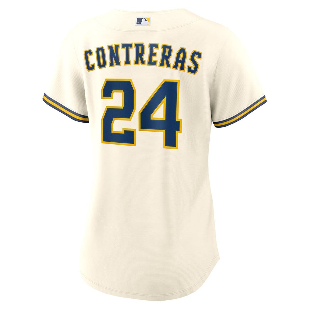William Contreras Milwaukee Brewers Nike Women's Home Replica Jersey - Cream