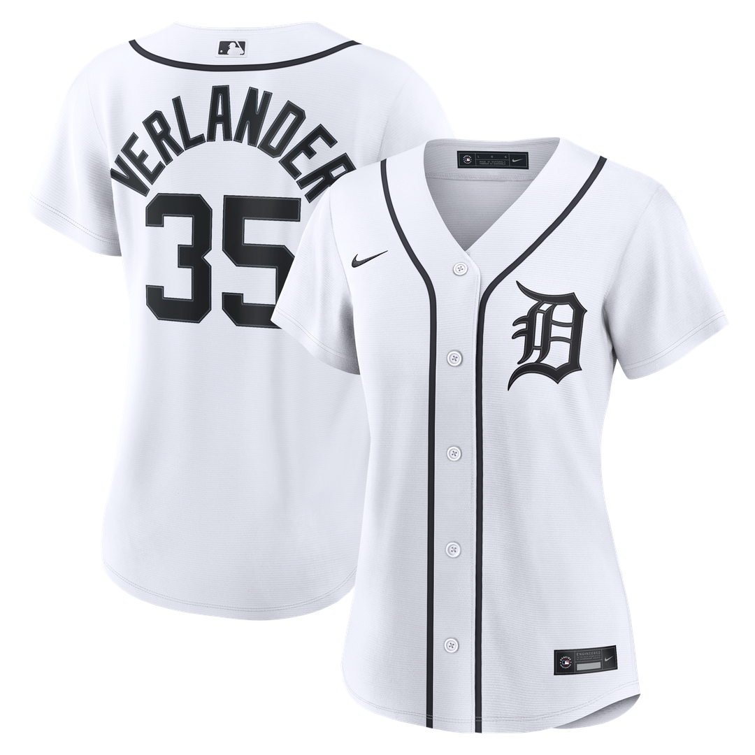 Justin Verlander Detroit Tigers Nike Women's Home Replica Jersey - White