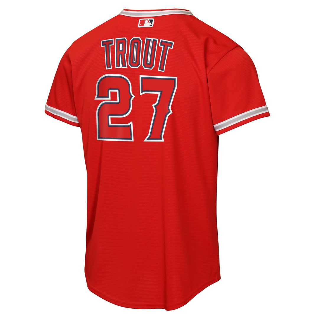 Mike Trout Los Angeles Angels Nike Youth Alternate Replica Jersey - Red
