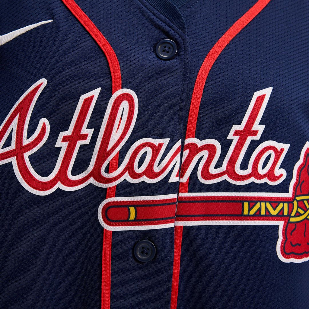 Ronald Acuña Jr. Atlanta Braves Nike Women's Alternate Limited Player Jersey – Navy