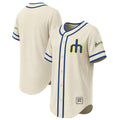Seattle Mariners Stitches Throwback Fashion Jersey - Natural