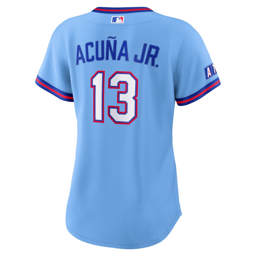 Ronald Acuña Jr. Atlanta Braves Nike Women's 2026 City Connect Stadium Jersey - Powder Blue