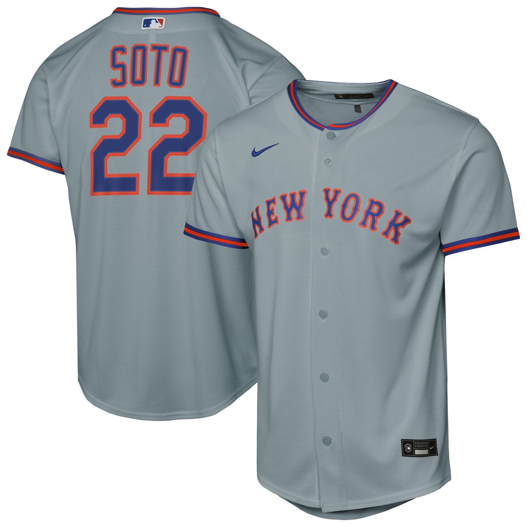 Juan Soto New York Mets Nike Youth Alternate Replica Jersey - Black