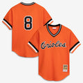 Cal Ripken Jr. Baltimore Orioles Mitchell & Ness Authentic Batting Practice Jersey - Orange