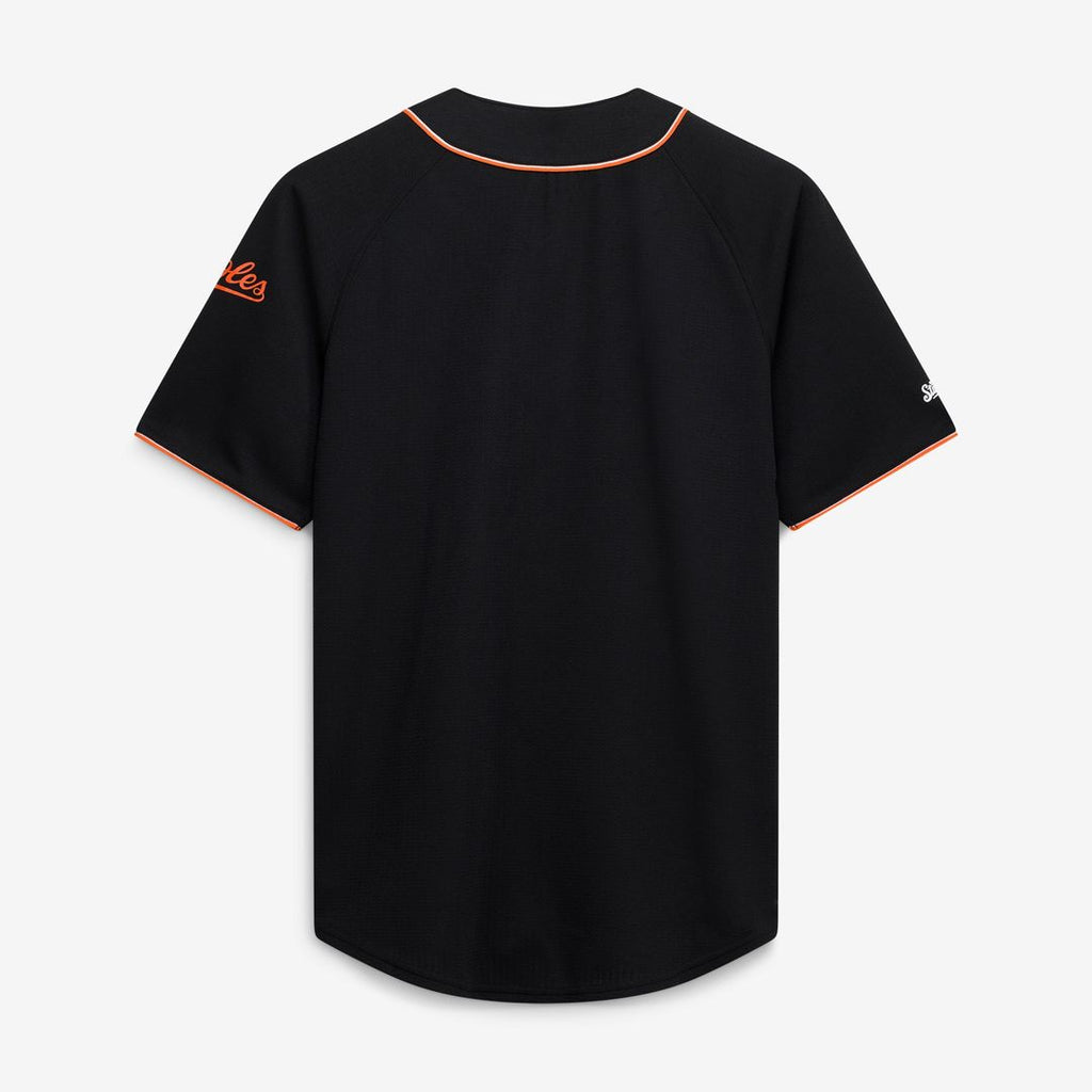 Baltimore Orioles Stitches Team Color Full-Button Fashion Jersey - Black