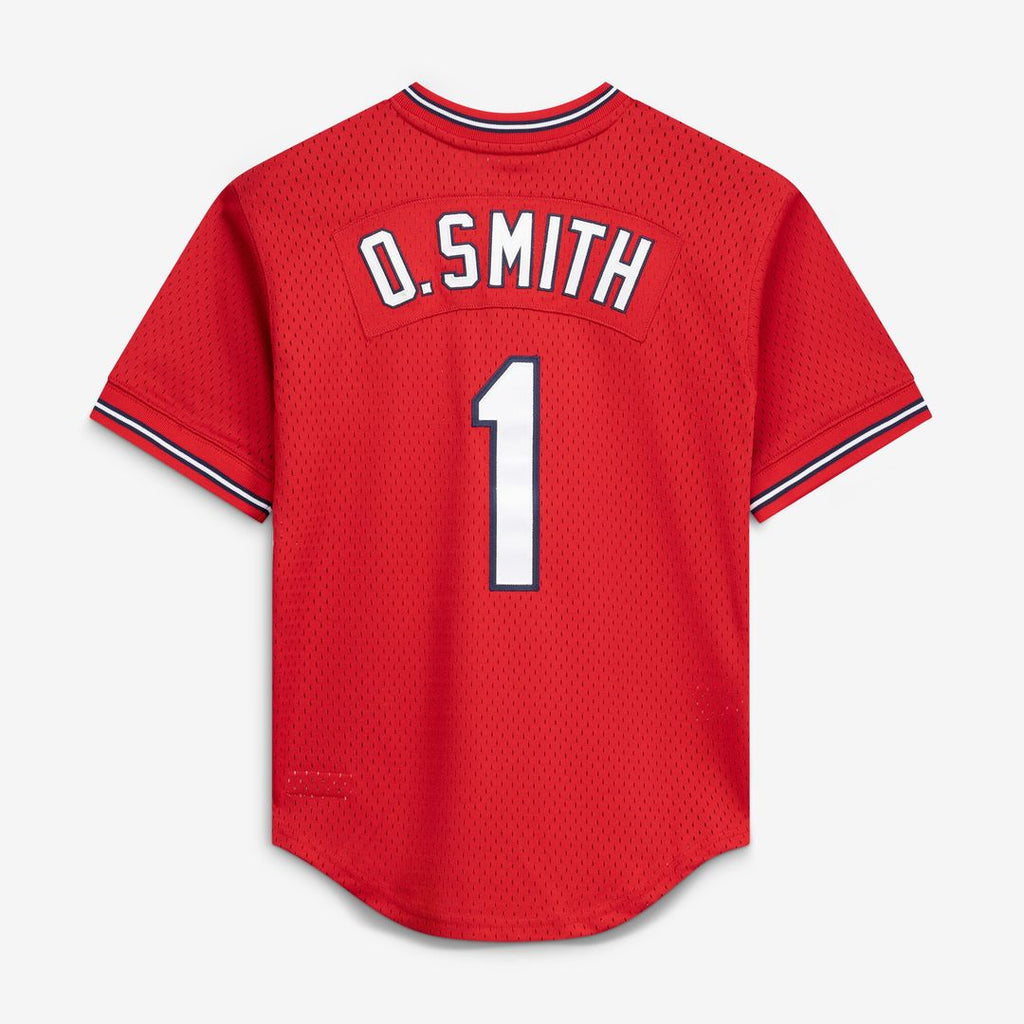 Ozzie Smith St. Louis Cardinals Mitchell & Ness Youth Cooperstown Collection Mesh Batting Practice Jersey - Navy