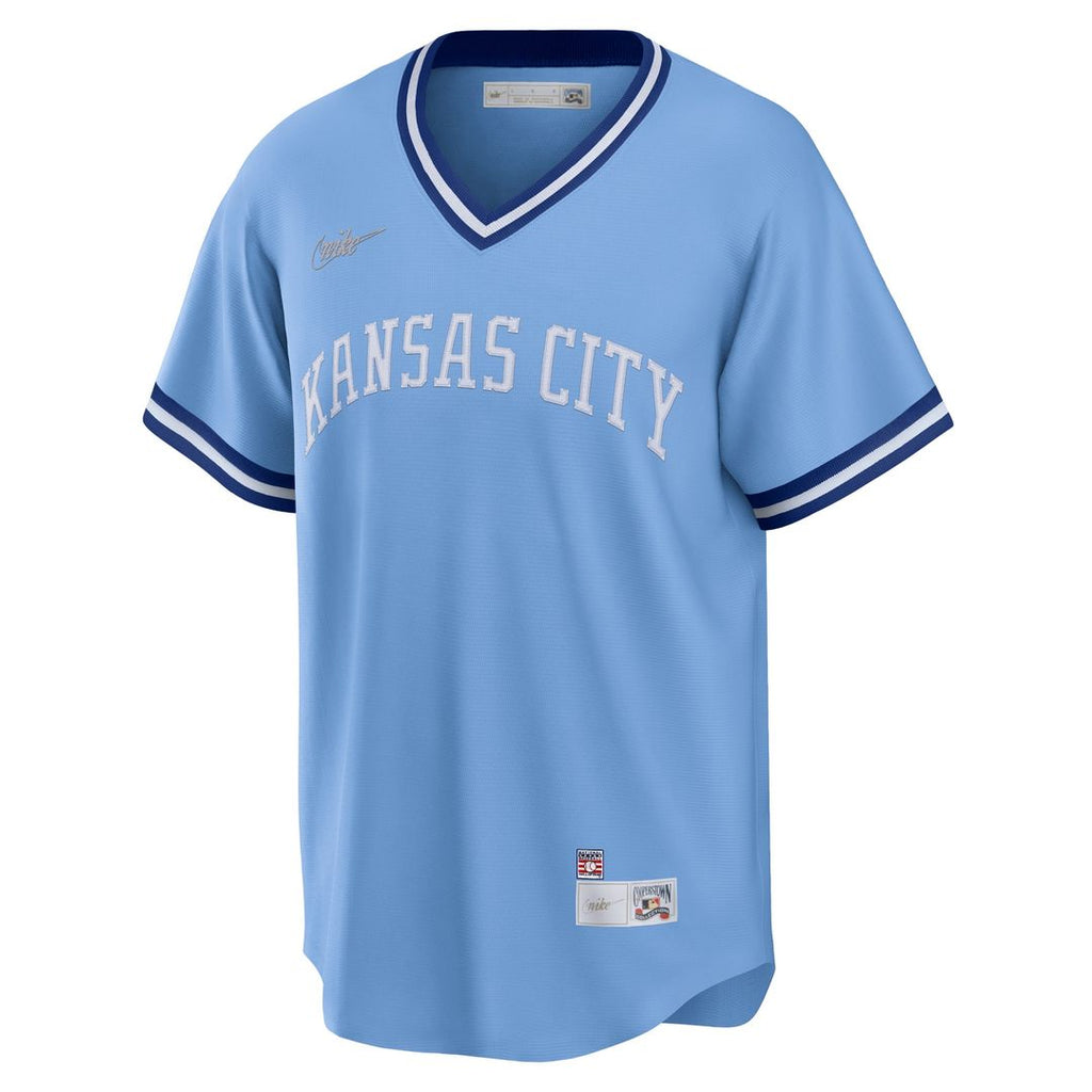 George Brett Kansas City Royals Nike Road Cooperstown Collection Player Jersey - Light Blue