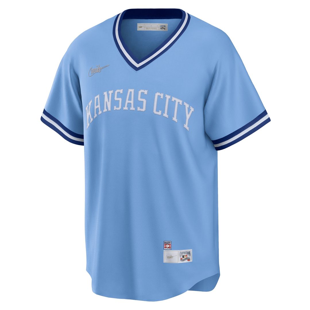 George Brett Kansas City Royals Nike Road Cooperstown Collection Player Jersey - Light Blue
