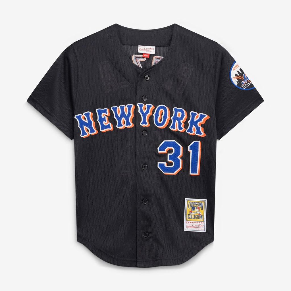 Mike Piazza New York Mets Mitchell & Ness Cooperstown Collection 2000 Batting Practice Jersey - Black