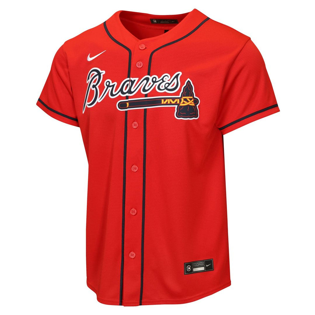 Atlanta Braves Nike Youth Road Replica Jersey - Gray