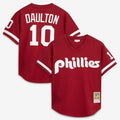 Darren Daulton Philadelphia Phillies Mitchell & Ness Authentic Batting Practice Jersey - Scarlet