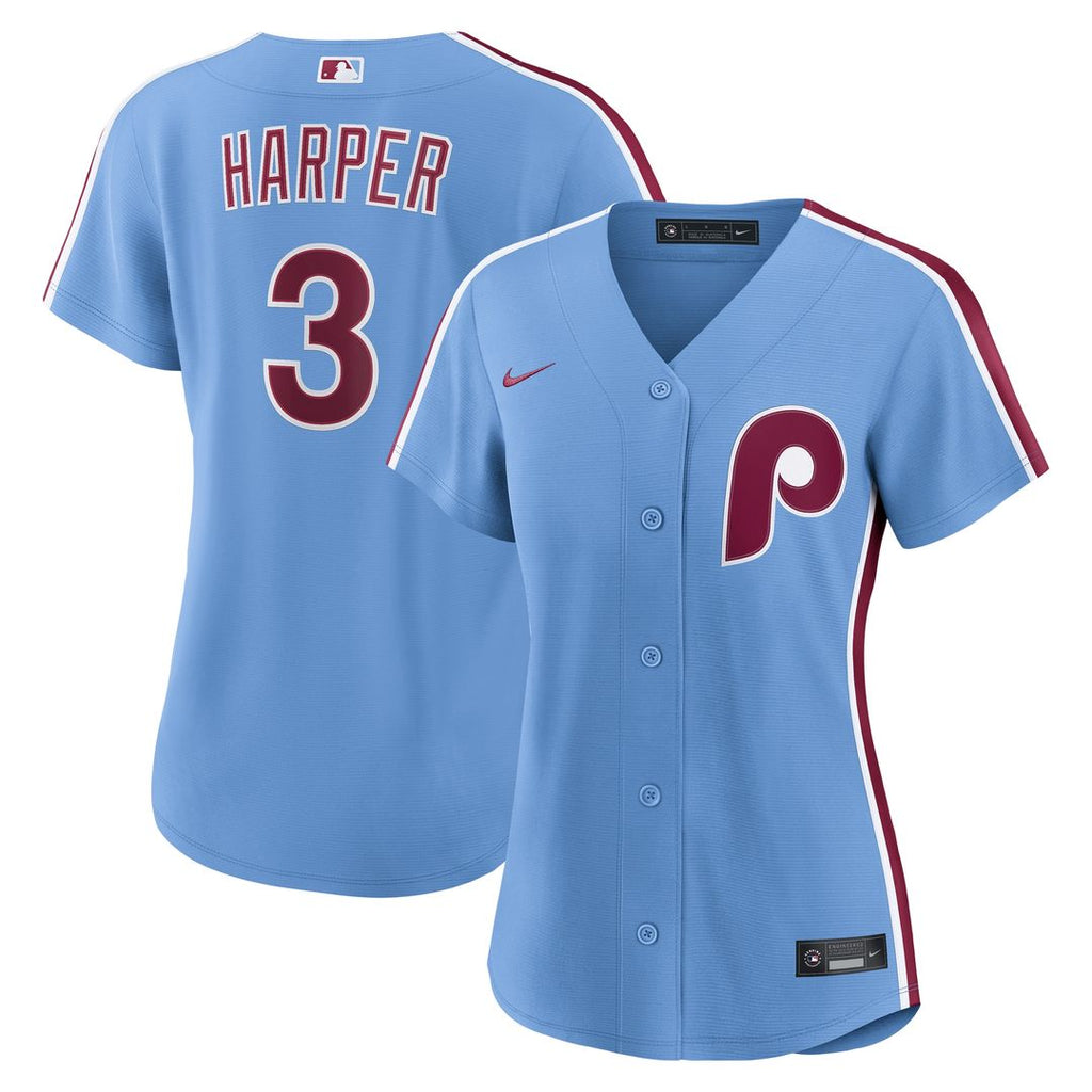 Bryce Harper Philadelphia Phillies Nike Women's Alternate Replica Jersey - Light Blue