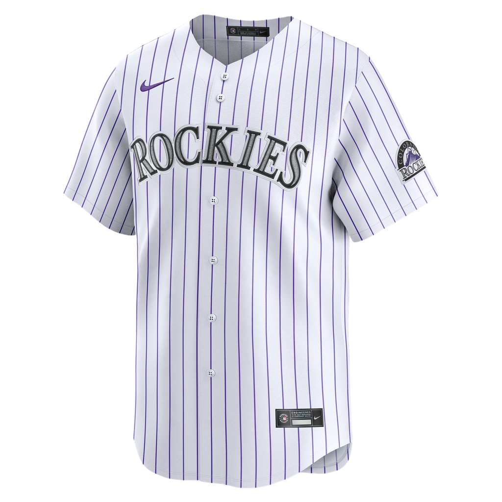 Colorado Rockies Nike Home Limited Jersey - White
