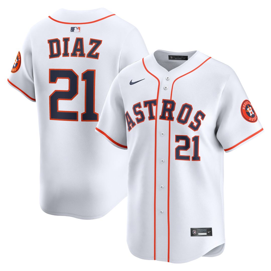 Yainer Diaz Houston Astros Nike Home Limited Player Jersey - White