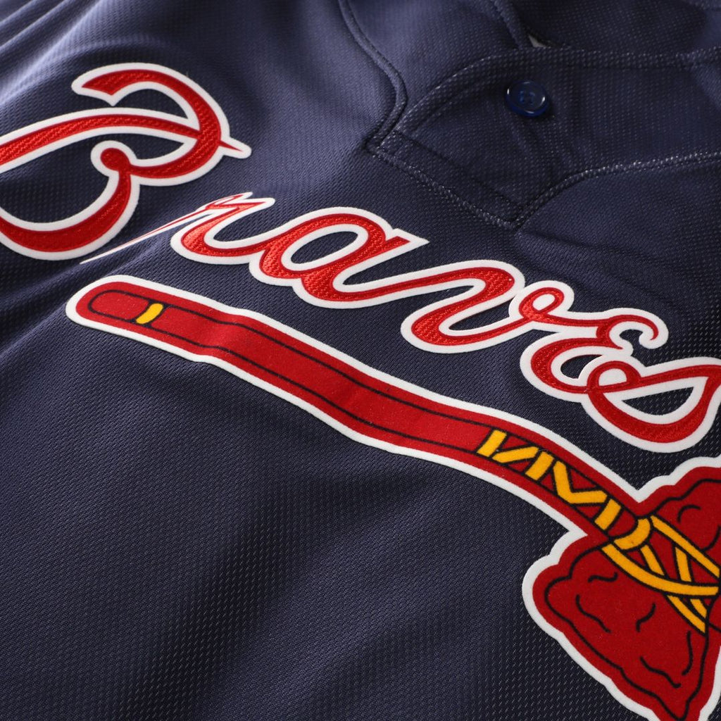 John Smoltz Atlanta Braves Mitchell & Ness Authentic Batting Practice Jersey - Navy