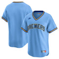 Milwaukee Brewers Nike Cooperstown Collection Limited Jersey - Light Blue