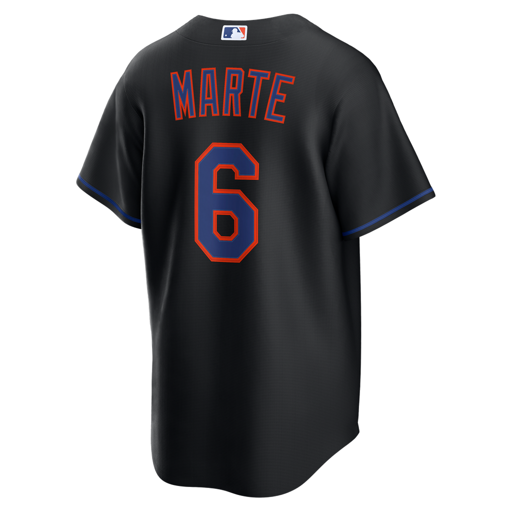 Starling Marte New York Mets Nike Alternate Replica Jersey - Black