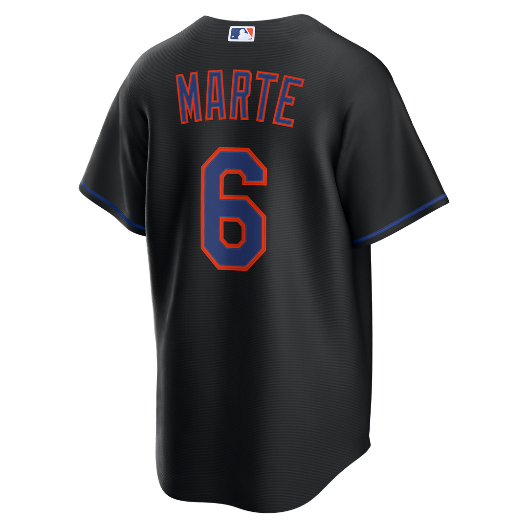 Starling Marte New York Mets Nike Alternate Replica Jersey - Black