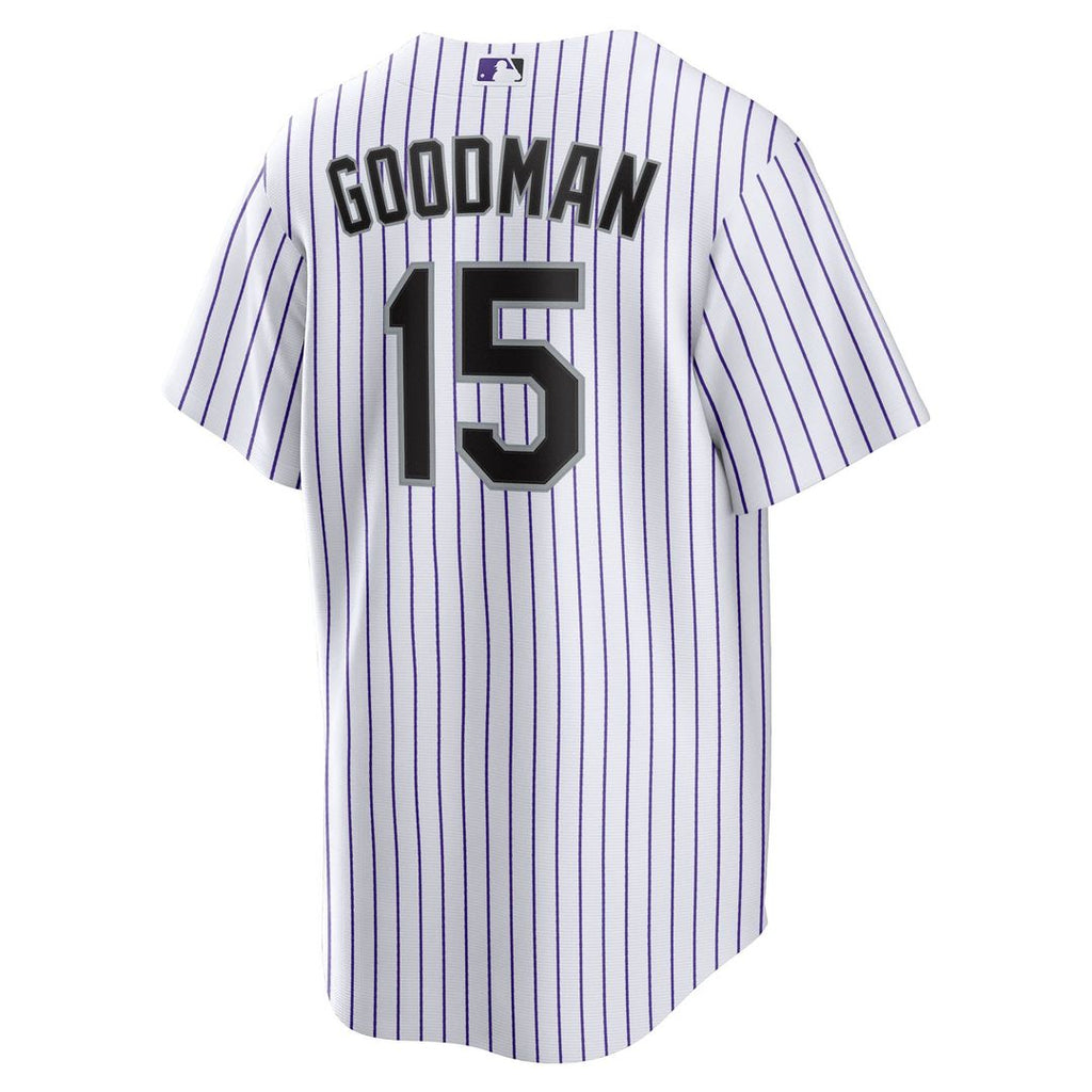 Hunter Goodman Colorado Rockies Nike Home Replica Jersey - White