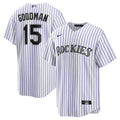 Hunter Goodman Colorado Rockies Nike  Youth Home Replica Jersey - White