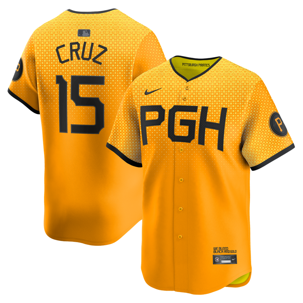 Oneil Cruz Pittsburgh Pirates Nike City Connect Limited Jersey - Gold