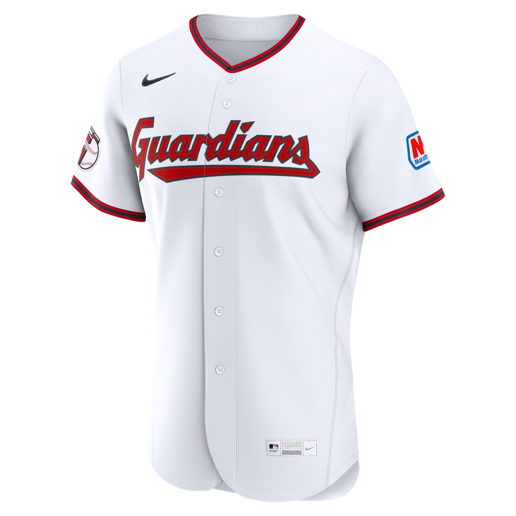Cleveland Guardians Nike Alternate Authentic Sponsor Patch Jersey - Navy
