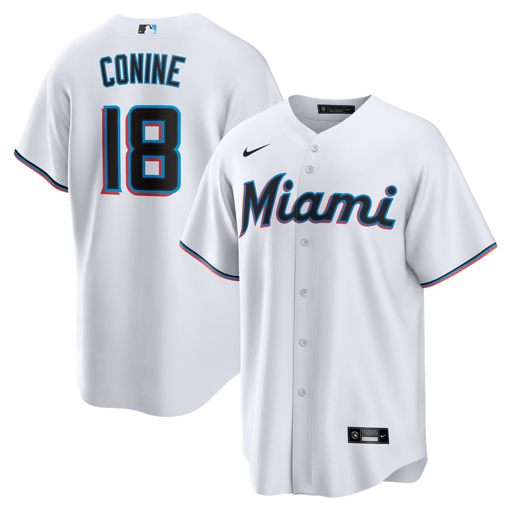 Griffin Conine Miami Marlins Nike Home Replica Jersey - White