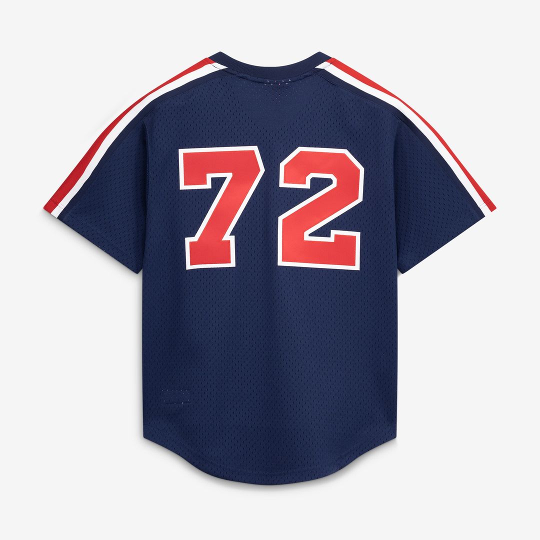 Carlton Fisk Chicago White Sox Mitchell & Ness Authentic Batting Practice Jersey - Navy