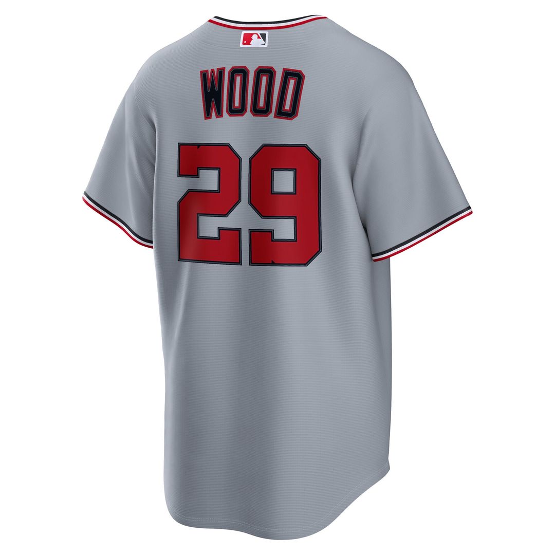 James Wood Washington Nationals Nike Road Replica Jersey - Gray
