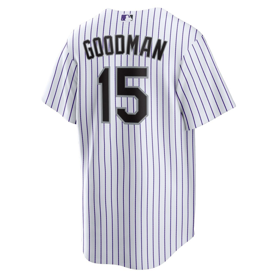 Hunter Goodman Colorado Rockies Nike  Youth Home Replica Jersey - White