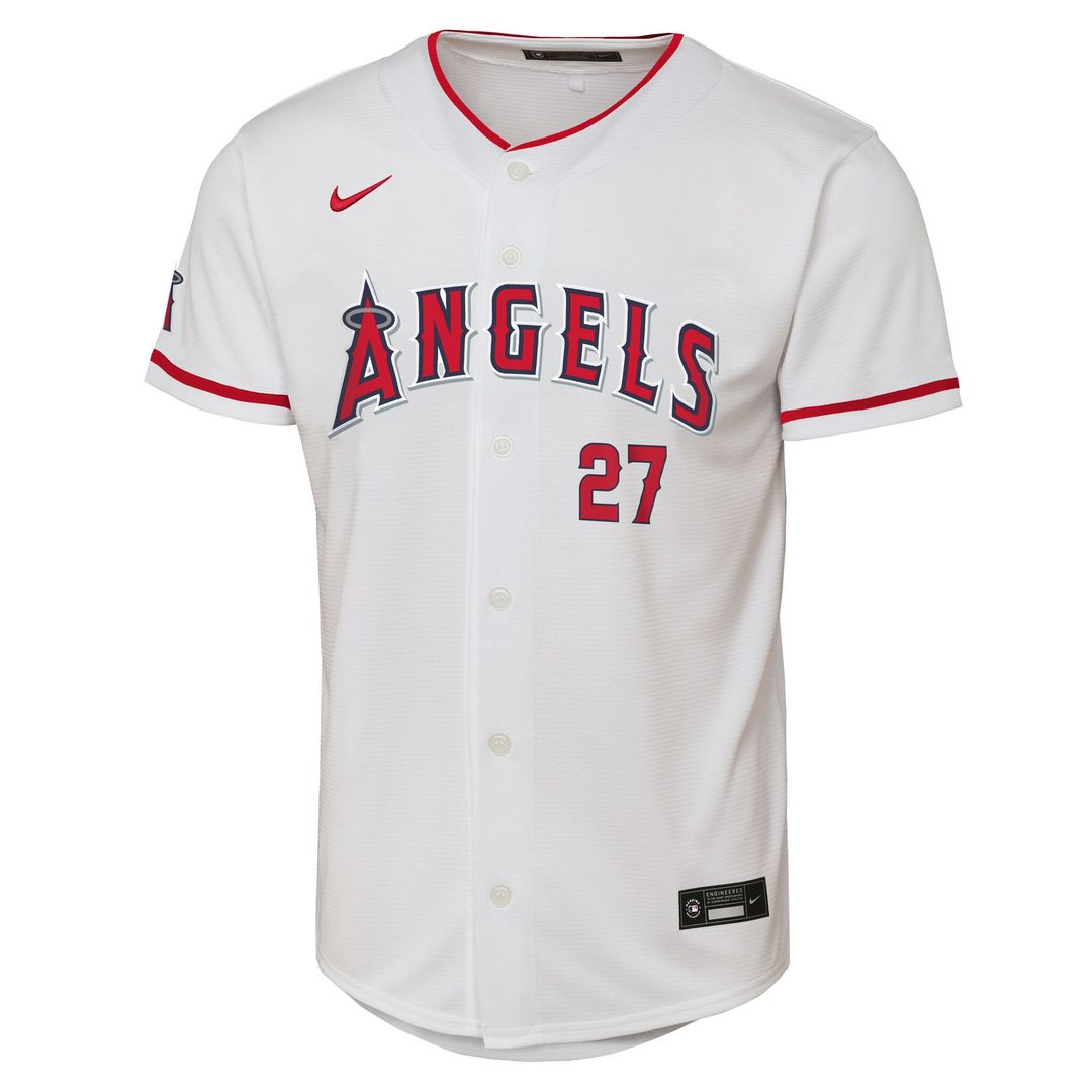 Mike Trout Los Angeles Angels Nike Youth Home Stadium Player Jersey - White