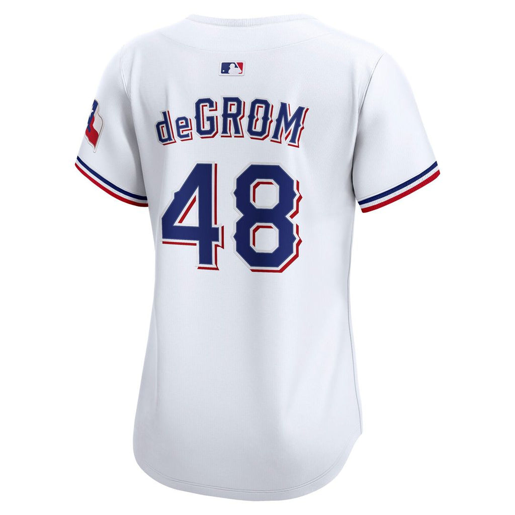 Jacob deGrom Texas Rangers Nike Women's Home Limited Player Jersey - White
