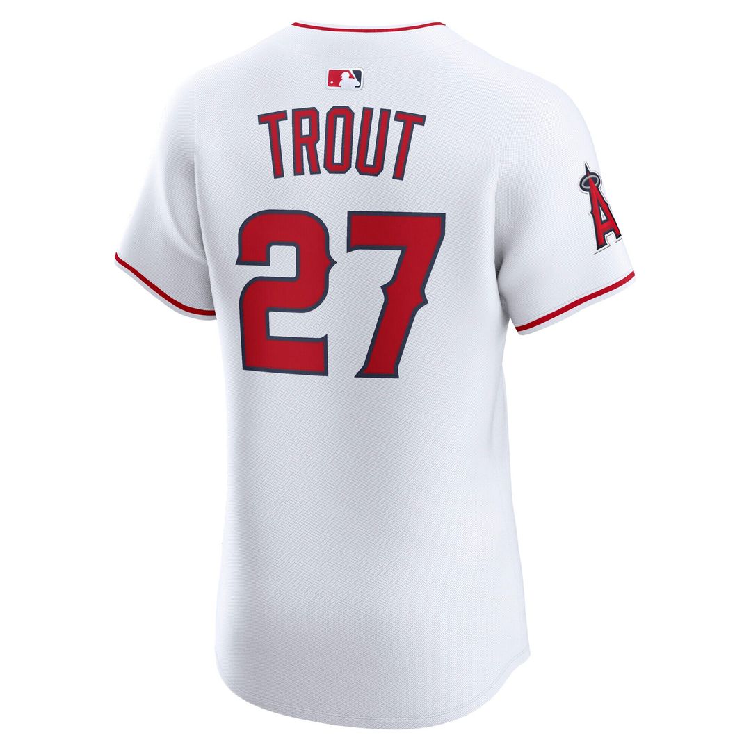 Mike Trout Los Angeles Angels Nike Home ElitePlayer  Jersey - White